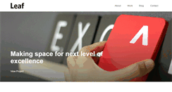 Desktop Screenshot of leafdesign.in